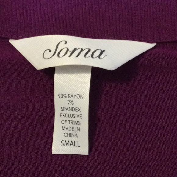 S Soma fuchsia purple waterfall drape lounge wrap - Picture 12 of 13